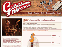 Tablet Screenshot of guitare-mecano.com